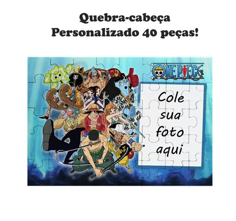 Quebra Cabe A Personalizado One Piece Foto Elo