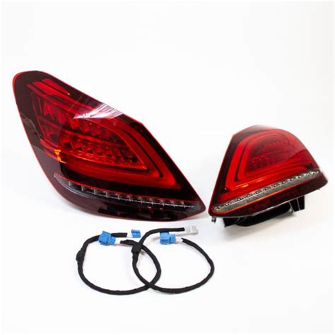 Dark Facelift Led Rear Lights C Class W Sedan Genuine Mercedes Benz