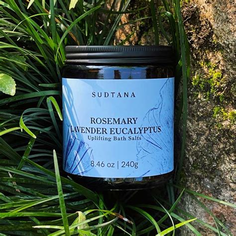 Rosemary Lavender Eucalyptus Uplifting Bath Salts Sudtana Sudtana