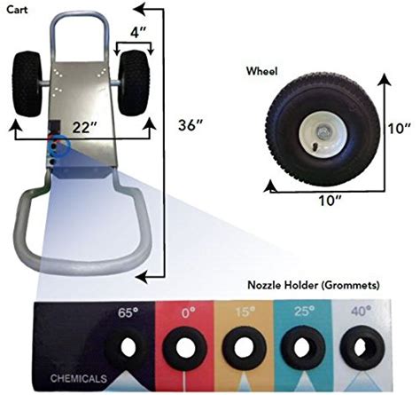 Buy Ultimate Washer Professional Pressure Washer Cart Frame With Wheels And Push Handle 10 X 20
