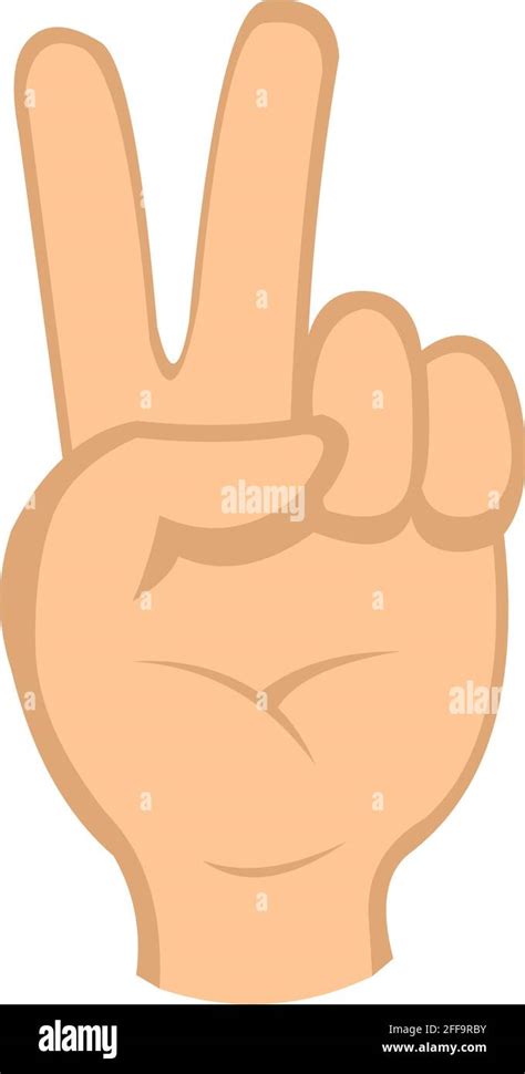 Vector Emoticon Illustration Of A Hand Making The Symbol Of Love And