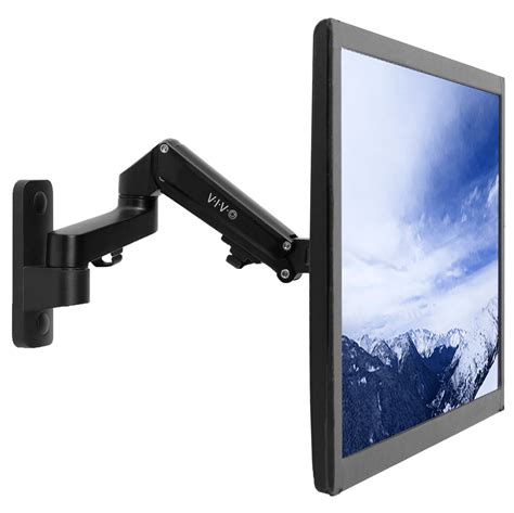 Vivo Premium Aluminum Single Lcd Monitor Wall Mount Arm For Screens Up