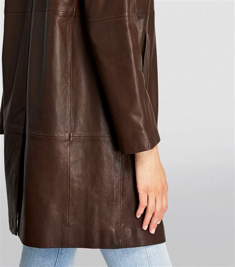 Weekend Max Mara Leather Trench Coat Harrods Ph