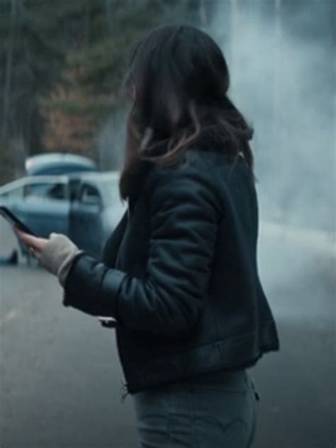 Reacher S02 Karla Dixon Black Leather Jacket