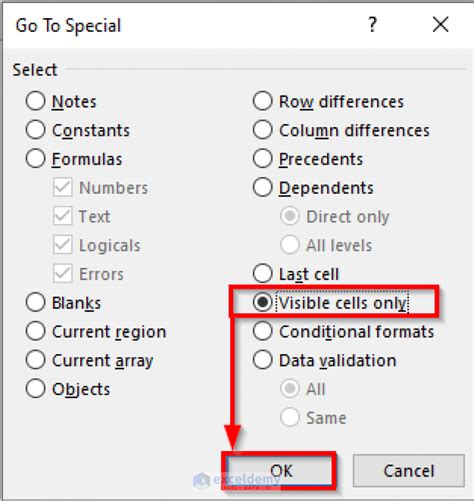 How To Select Visible Cells In Excel 5 Quick Tricks Exceldemy