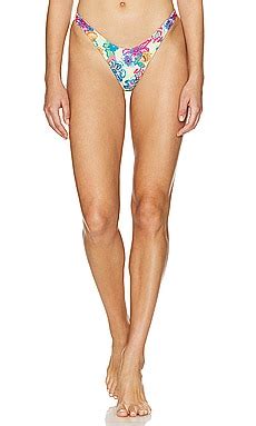 Superdown Ashton Bikini Bottom In Yellow Floral REVOLVE