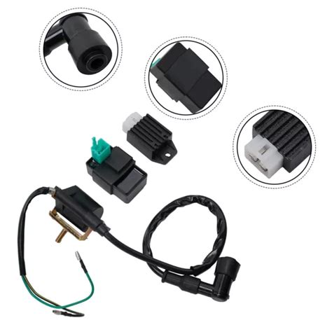 For Motorcycle Ignition Coil Cdi Box Rectifier Regulator Combo Complete