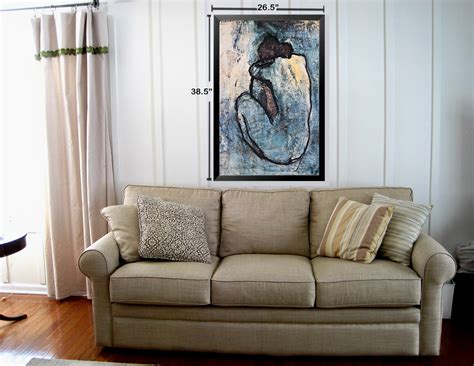 Vault W Artwork Blue Nude 1902 By Pablo Picasso Framed Graphic Art