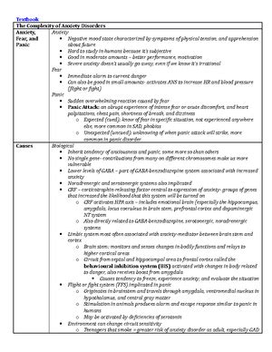 Some Psych Ap Notes Lecture Oct Ocd Ptsd Sources For