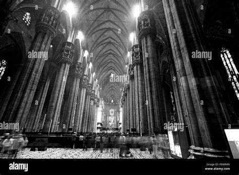 The Interior Of Duomo Milan Stock Photo Alamy