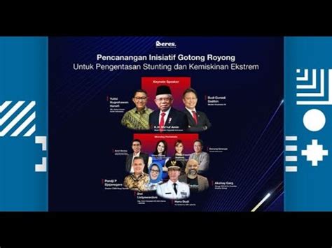 Pencanangan Inisiatif Gotong Royong Akselerator Entas Stunting Dan