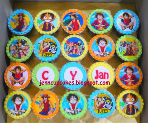 Jenn Cupcakes And Muffins One Piece Luffy Cupcakes