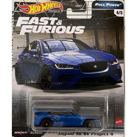 Jual HOT WHEELS FULL FORCE FAST FURIOUS JAGUAR XE SV PROJECT 8 BIRU Shopee Indonesia