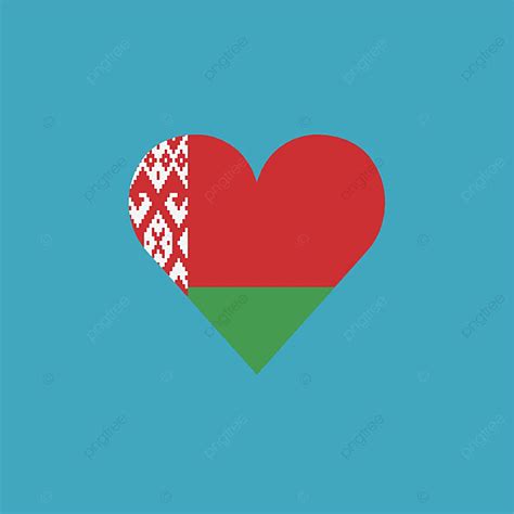 Belarus Flag Vector Art Png Belarus Flag Icon In A Heart Shape In Flat