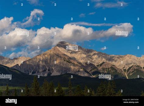 Nature Sceneries Along The Trans Canada Hawy Alberta Canada Stock