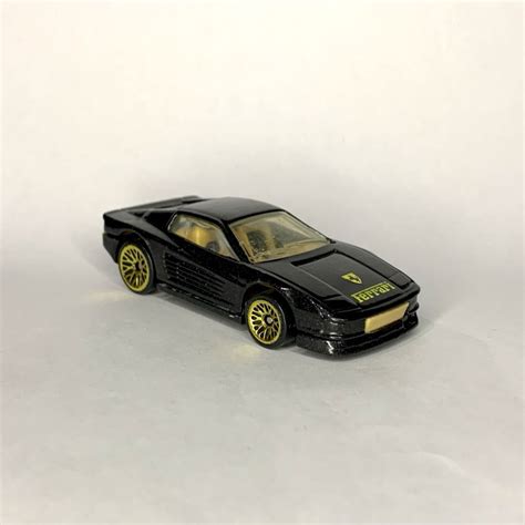 Jual Hot Wheels Ferrari Testarossa Metal Flake Hitam Shopee Indonesia
