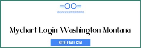 Mychart Login Washington Montana