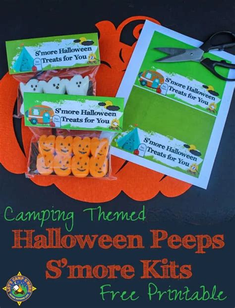 Halloween Peeps Smores Kit Free Download Printable