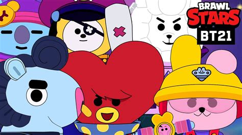 BT21 SKINS BRAWL STARS BEST ANIMATION COMPILATION 29 YouTube