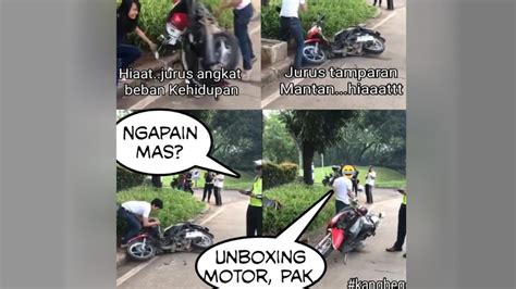 Foto Deretan Meme Lucu Rusak Motor Pacar Karena Tilang