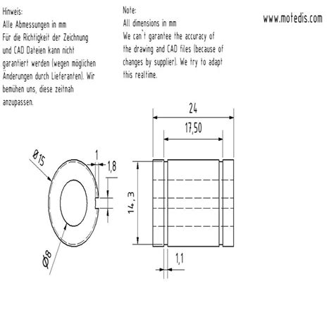 Linear Bearing 8mm LM8UU