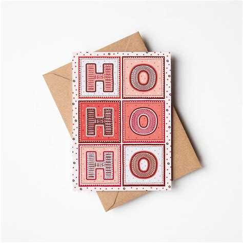 Ho Ho Ho Christmas Card | Jess A Little Creative