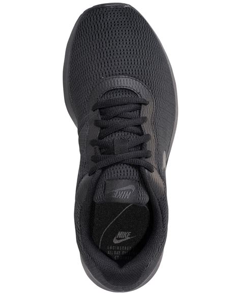 Nike Tanjun Wide Width Casual Sneakers From Finish Line in Black ...