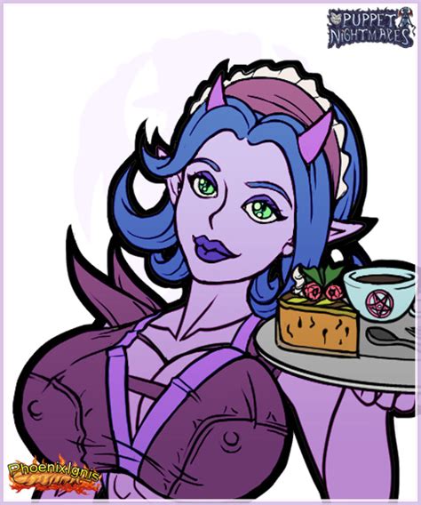 Hostess Succubus Portrait Game Sprite By Phoenixignis Hentai Foundry