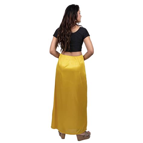 Women S Silk Satin Underskirt Solid Indian Saree S Petticoat