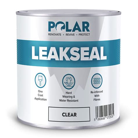 Buy Polar Premium Leak Seal Clear Paint Litre Instant Waterproof