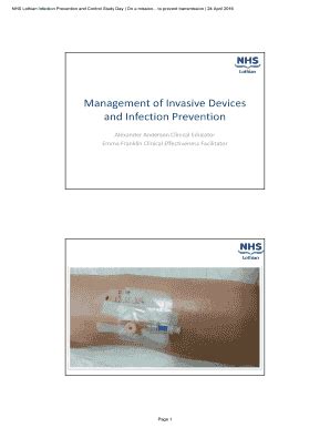 Fillable Online NHS Lothian Infection Prevention And Control Study Day