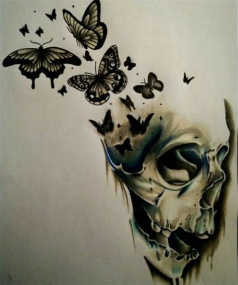 Pin By Digitalsky On Best Tattoo Ideas Skull Butterfly Tattoo Skull