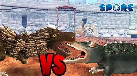 T Rex Vs Deinosuchus Dino Arena S1e11 Spore Youtube