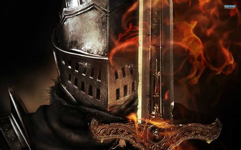 2560x1440 resolution | Knight holding swords on fire HD wallpaper ...