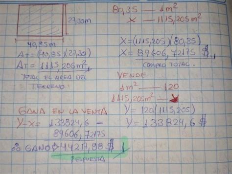 Un Ingeniero Compr Un Terreno Rectangular De M De Largo Y