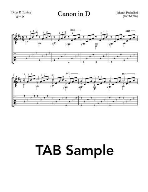 Pachelbel’s Canon in D for Guitar - Free PDF Sheet Music or Tab | This is Classical Guitar
