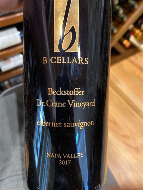 2017 B Cellars Cabernet Sauvignon Beckstoffer Dr Crane Vineyard USA