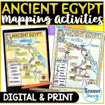 Ancient Egypt Map Activity World Mapping Skills Project Worksheet Resource