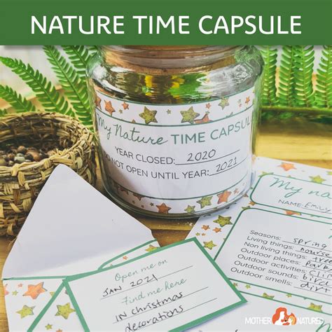 nature time capsule time capsule activity  kids charlotte mason