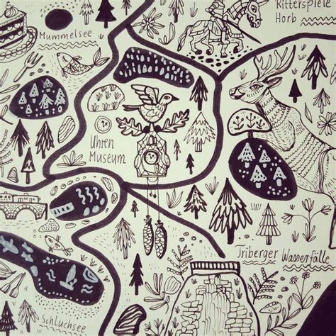 black forest illustrated map