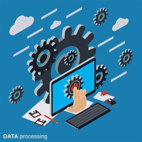 Procesamiento De Datos Ilustraci N De Concepto De Vector Plano