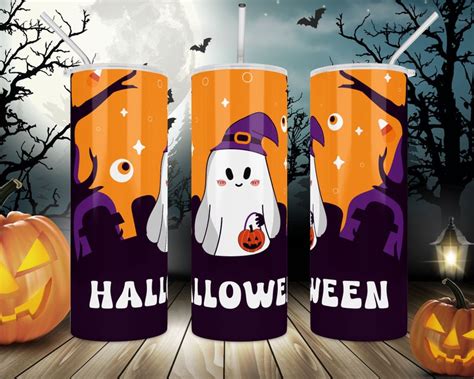 Halloween Tumbler Png Wrap Sublimation 20oz Skinny Tumbler Etsy