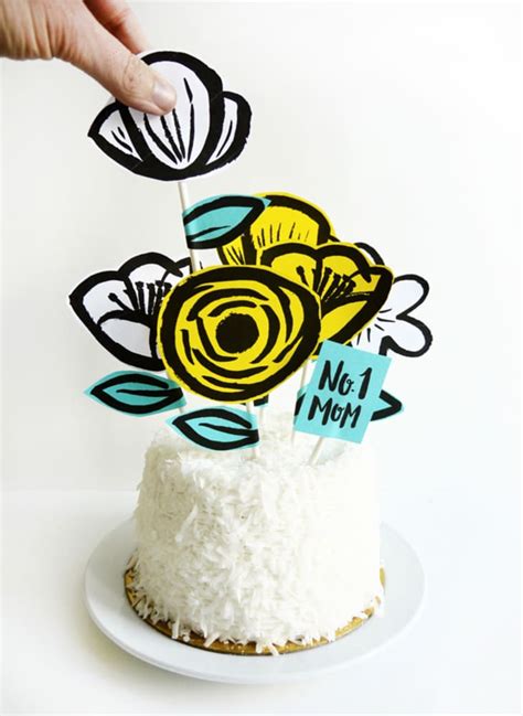 16 Simple And Chic Diy Wedding And Party Cake Toppers Apartment Therapy