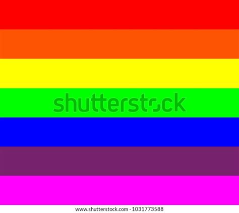 Most Beautiful Rainbow Seven Color Background Stock Illustration