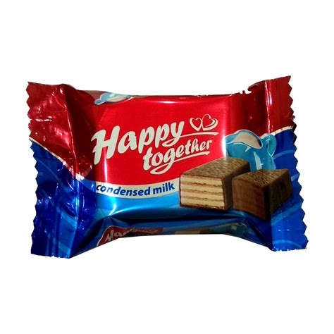 Şokoladlı Vafli Konfet ''Happy Together'' Qatılaşdırılmış süd