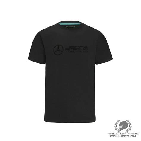 Mercedes Benz Amg Petronas F1 Unisex Stealth Large Logo T Shirt Black