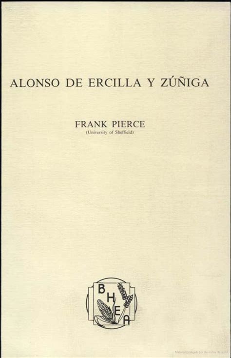 Alonso De Ercilla Y Z Iga Biblioteca Virtual Miguel De Cervantes