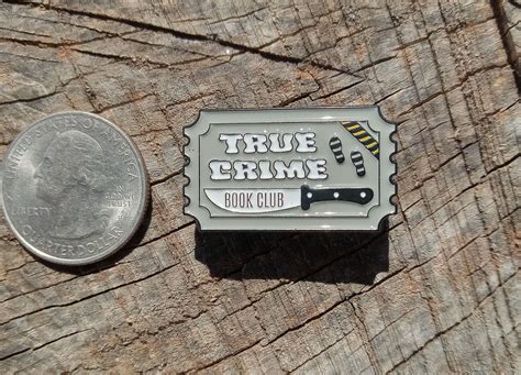 True Crime Pin Cute True Crime Enamel Pin Earrings True Crime Book Club Halloween Murder Mystery