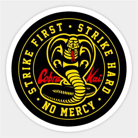 Cobra Kai Never Dies Cobra Kai Sticker Teepublic