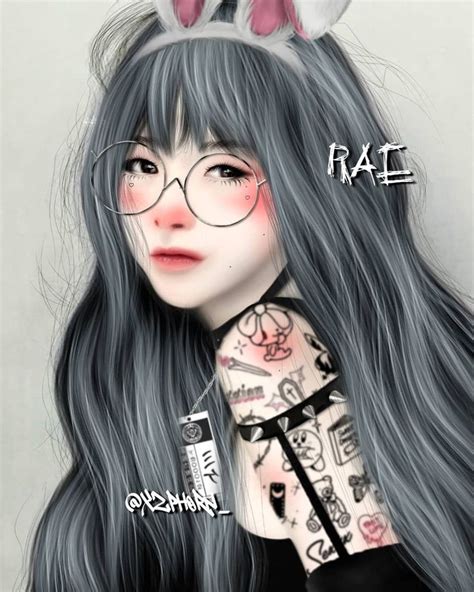 Ibis Smudging Ulzzang Gothic Painting Make Up Digital Art Girl